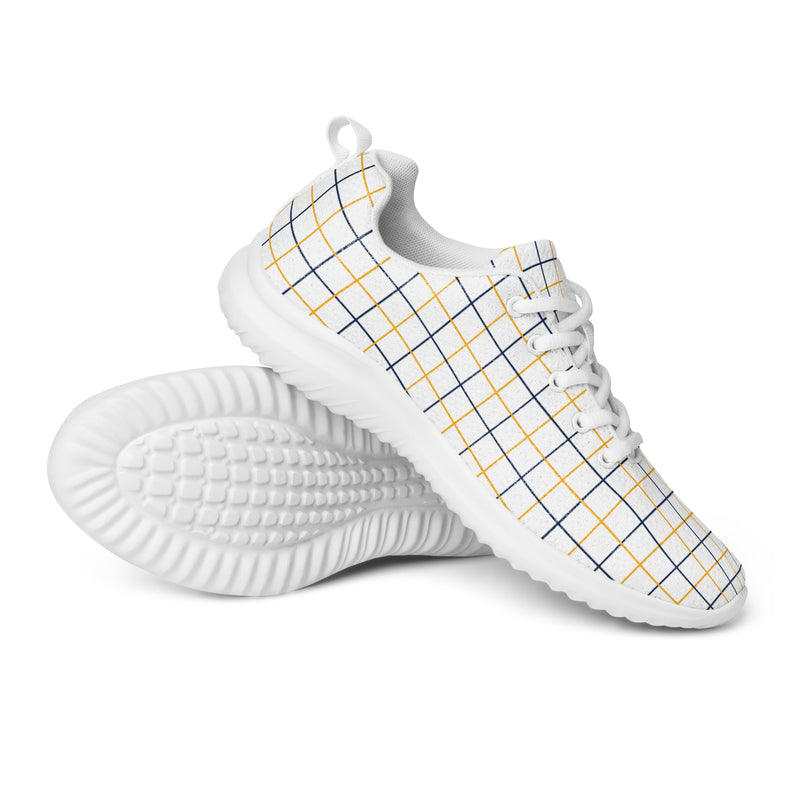 Pale Plaid Athletic #146 - Canvas High Top Sneakers | HA!LO
