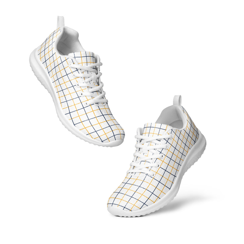 Pale Plaid Athletic #146 - Top Down View | HA!LO Canvas Sneakers