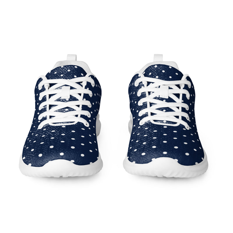 Navy Star Dot Athletic #147 - Front View | HA!LO Canvas Sneakers