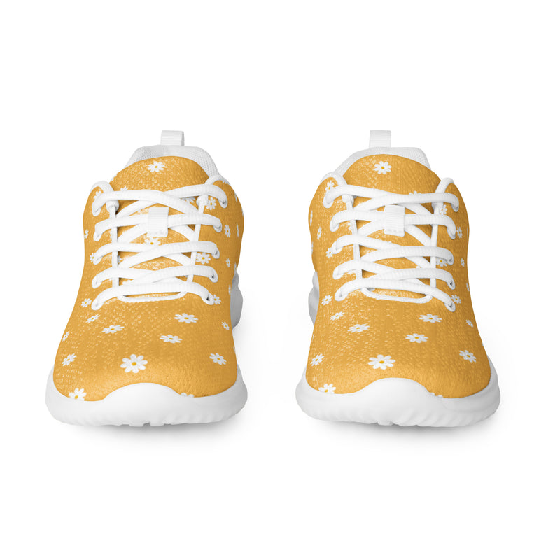 Yellow Polka Dot Athletic #148 - Front View | HA!LO Canvas Sneakers