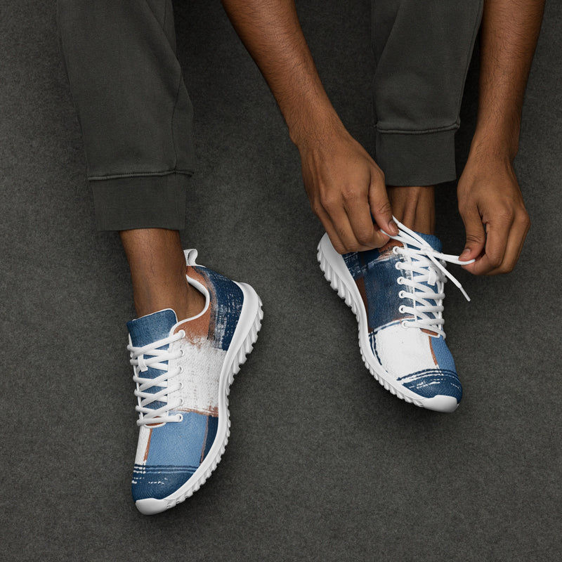 Dark Denim Patch Athletic #150 - Opposite Side | HA!LO Canvas Sneakers