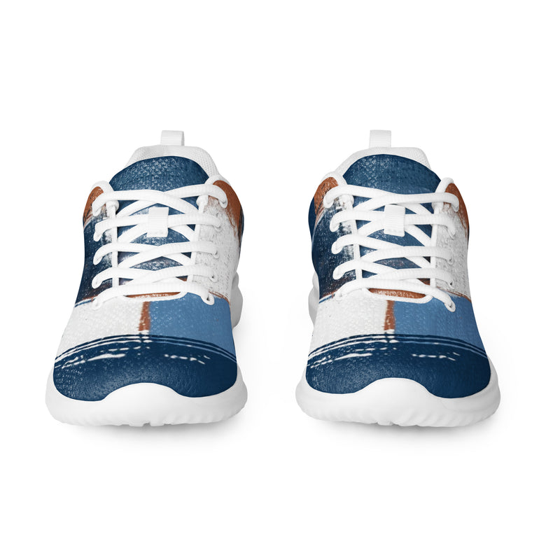 Dark Denim Patch Athletic #150 - Front View | HA!LO Canvas Sneakers