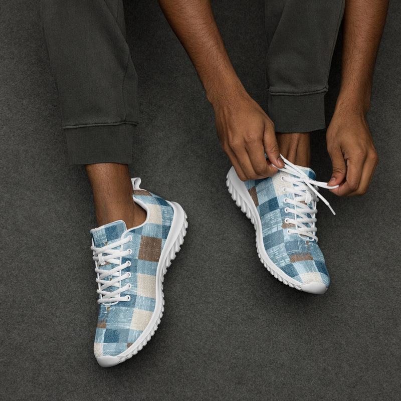 Sky Blue Block Athletic #153 - Opposite Side | HA!LO Canvas Sneakers