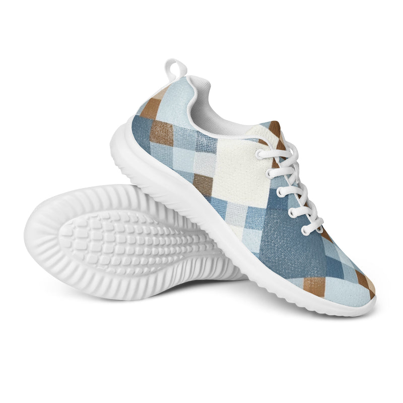 Denim Patchwork Athletic #155 - Canvas High Top Sneakers | HA!LO