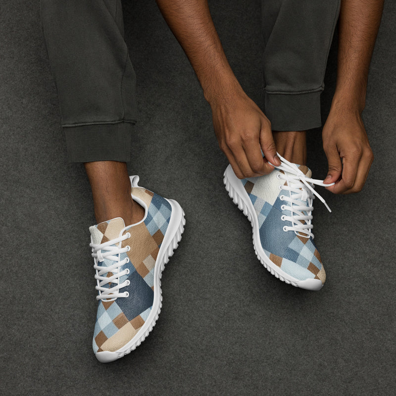 Denim Patchwork Athletic #155 - Opposite Side | HA!LO Canvas Sneakers