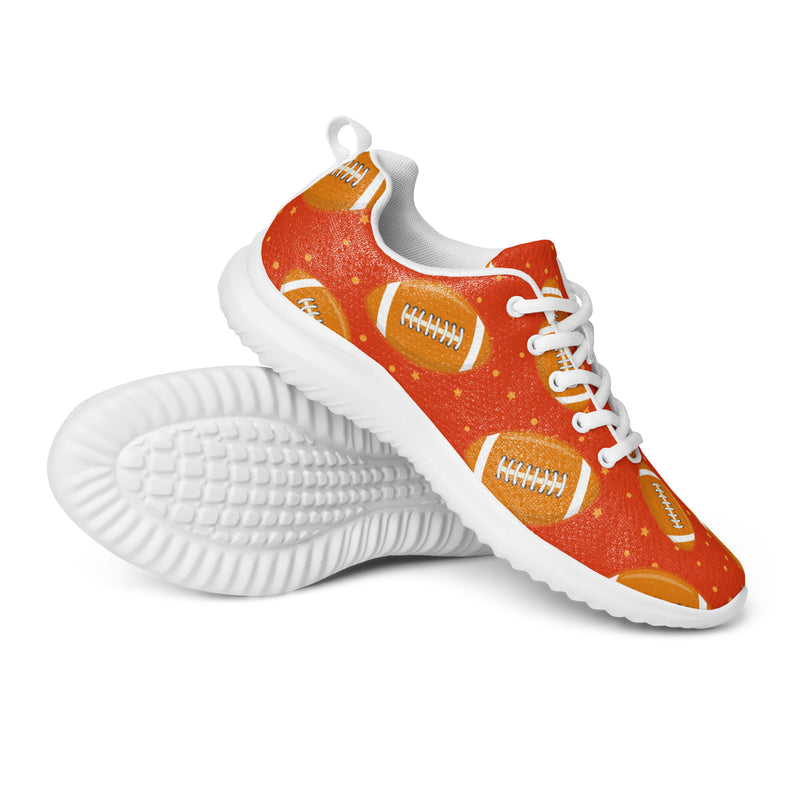 Football Orange Athletic #161 - Canvas High Top Sneakers | HA!LO