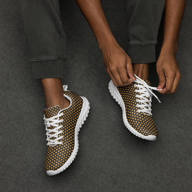 Olive Polka Dot Athletic #163 - Opposite Side | HA!LO Canvas Sneakers