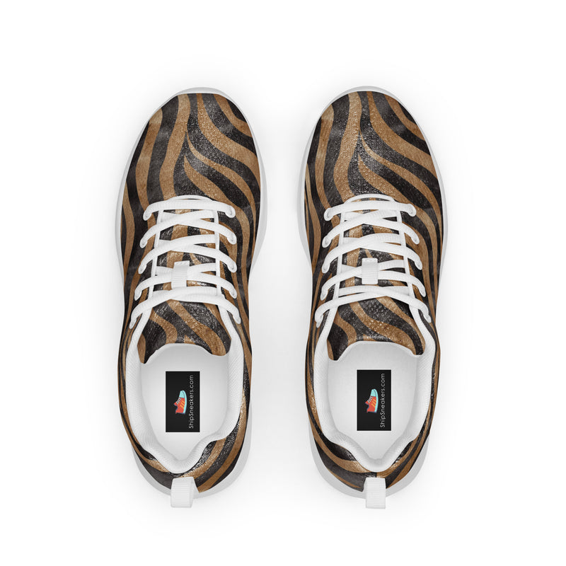Tiger Stripe Athletic #168 - Back View | HA!LO Canvas Sneakers