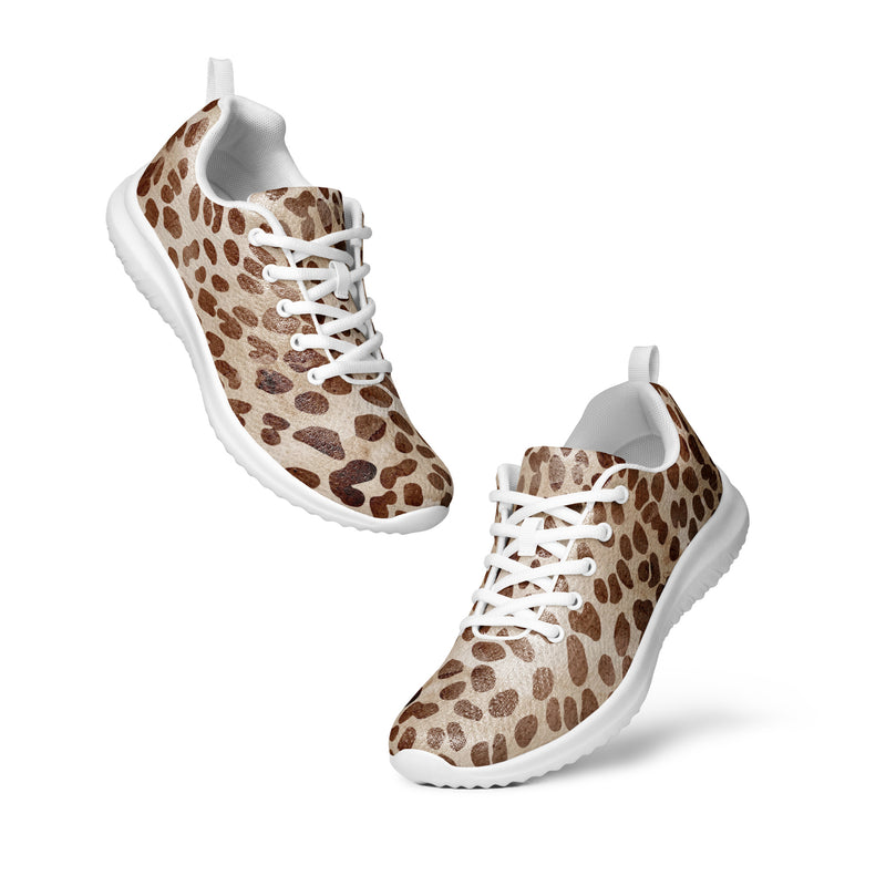 Leopard Print Athletic #173 - Top Down View | HA!LO Canvas Sneakers