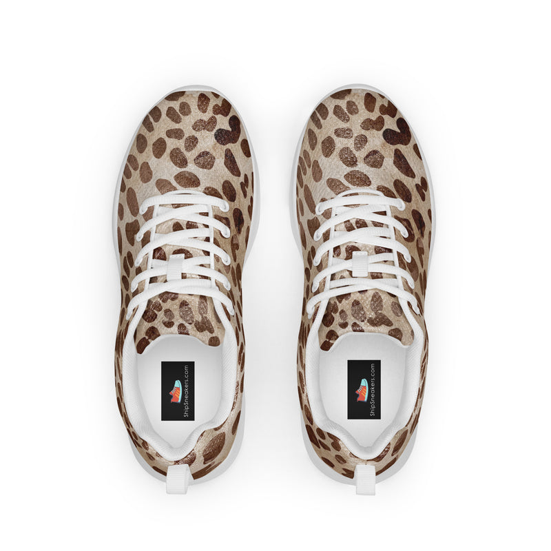 Leopard Print Athletic #173 - Back View | HA!LO Canvas Sneakers