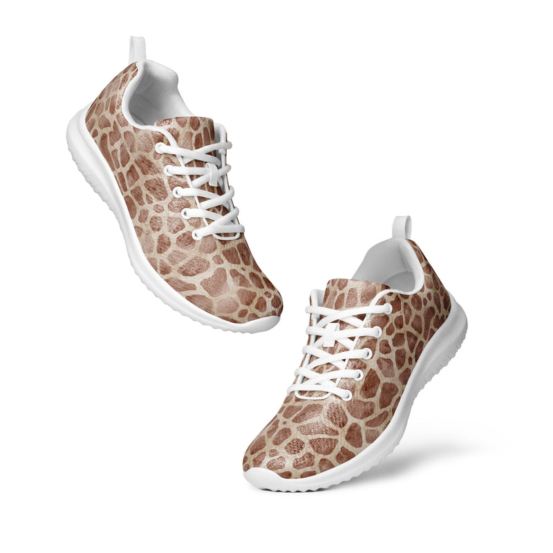 Giraffe Spot Athletic #174 - Top Down View | HA!LO Canvas Sneakers