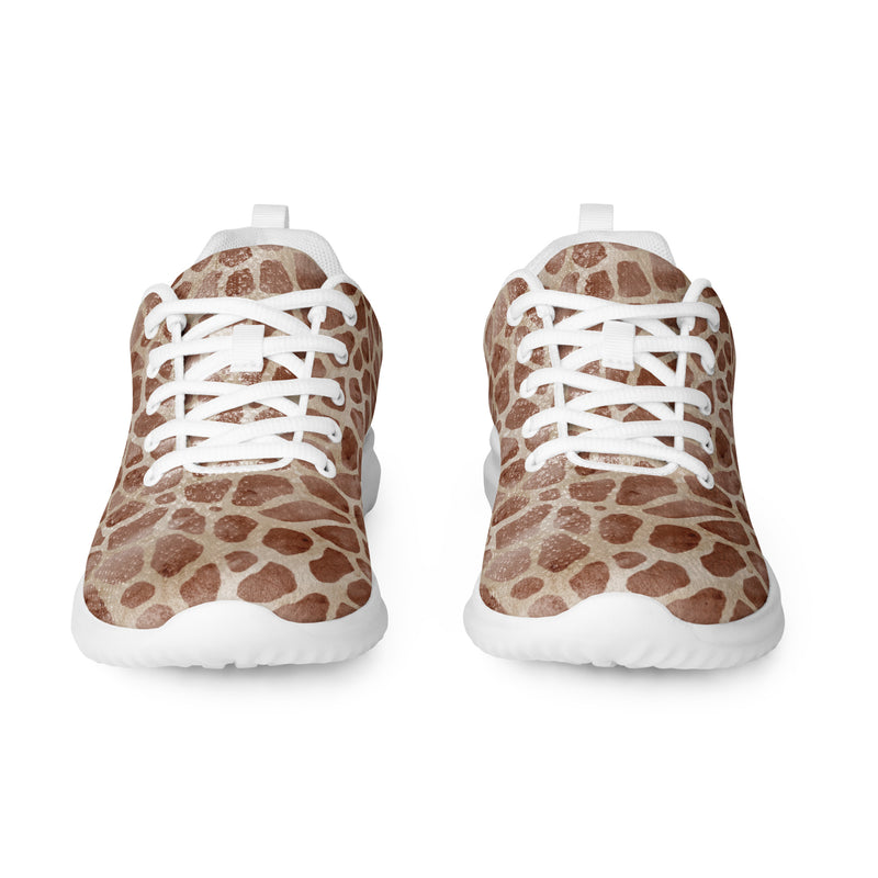 Giraffe Spot Athletic #174 - Front View | HA!LO Canvas Sneakers