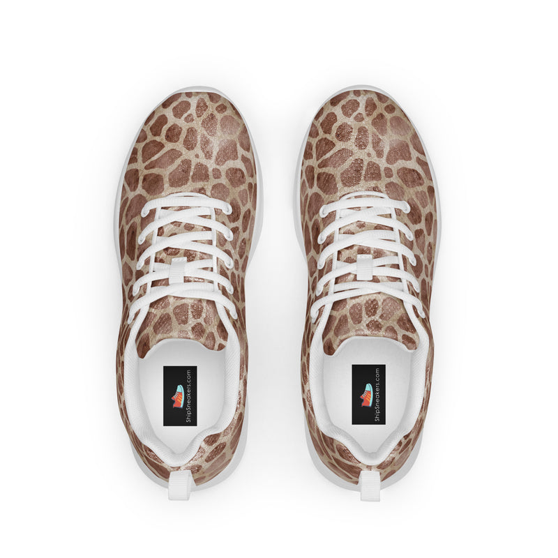 Giraffe Spot Athletic #174 - Back View | HA!LO Canvas Sneakers