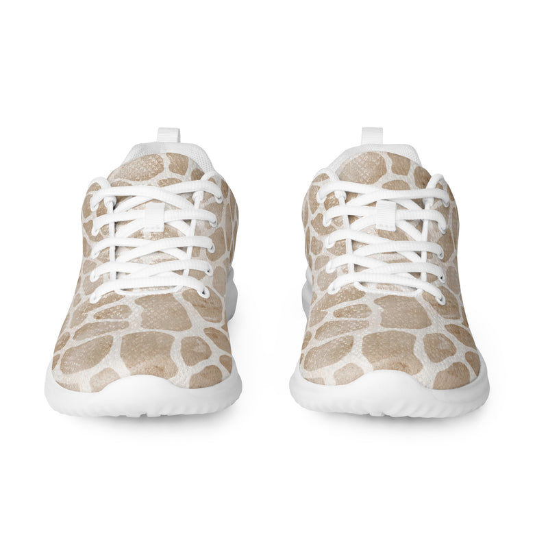 Giraffe Tan Athletic #176 - Front View | HA!LO Canvas Sneakers