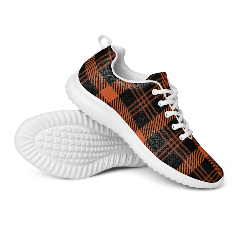 Autumn Tartan Athletic #193 - Canvas High Top Sneakers | HA!LO