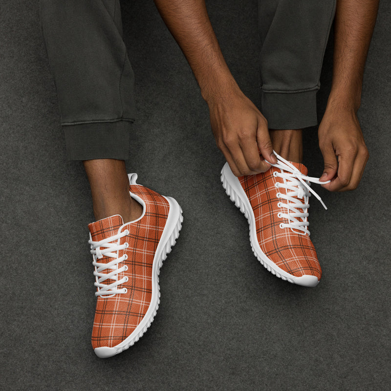 Blue Pink Check Athletic #199 - Opposite Side | HA!LO Canvas Sneakers