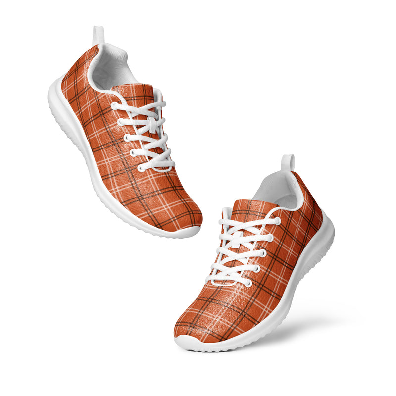 Blue Pink Check Athletic #199 - Top Down View | HA!LO Canvas Sneakers
