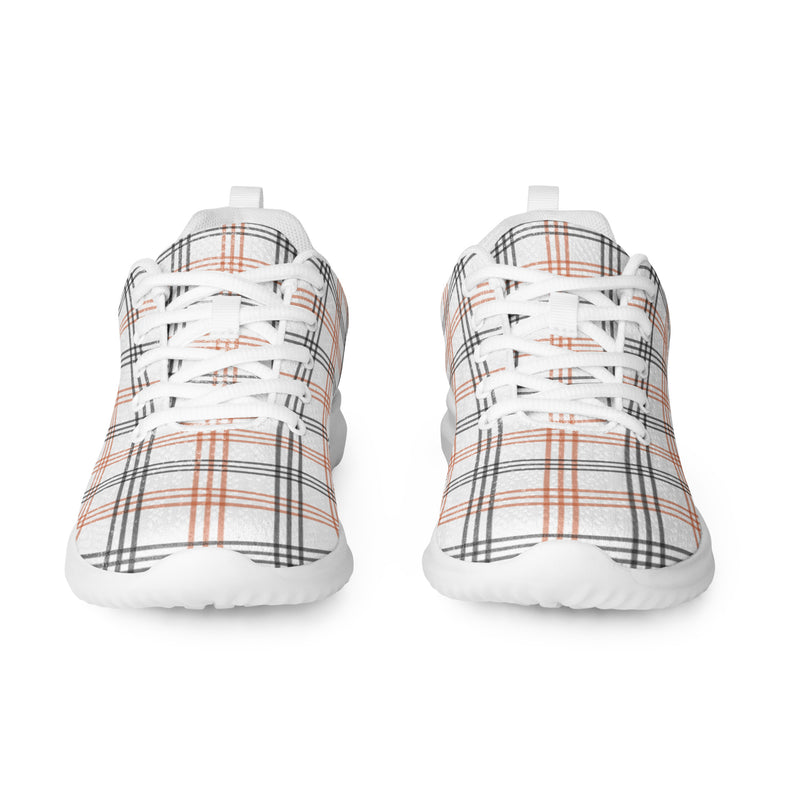 Brown Plaid Athletic #200 - Front View | HA!LO Canvas Sneakers