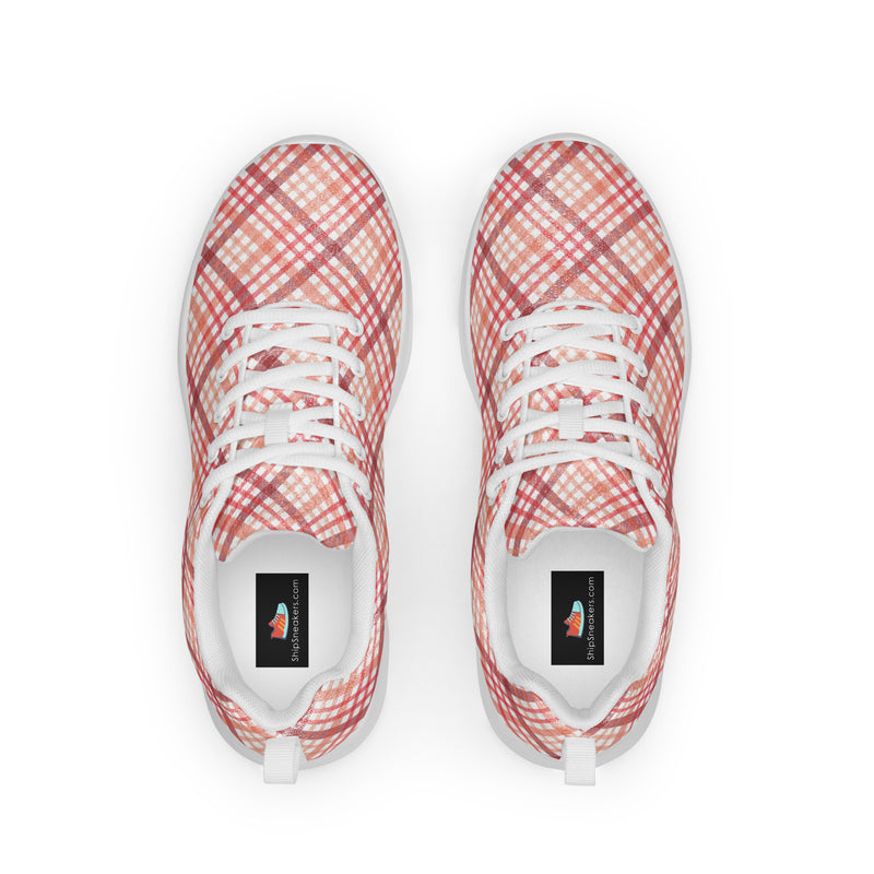 Rose Grid Athletic #220 - Back View | HA!LO Canvas Sneakers