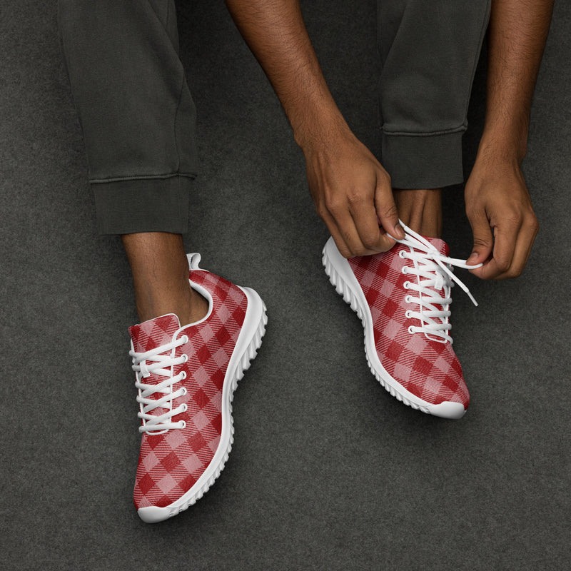 Red Buffalo Check Athletic #225 - Opposite Side | HA!LO Canvas Sneakers