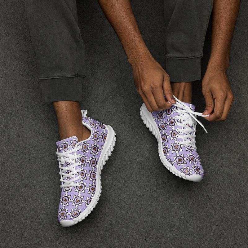 Purple Medallion Athletic #235 - Opposite Side | HA!LO Canvas Sneakers
