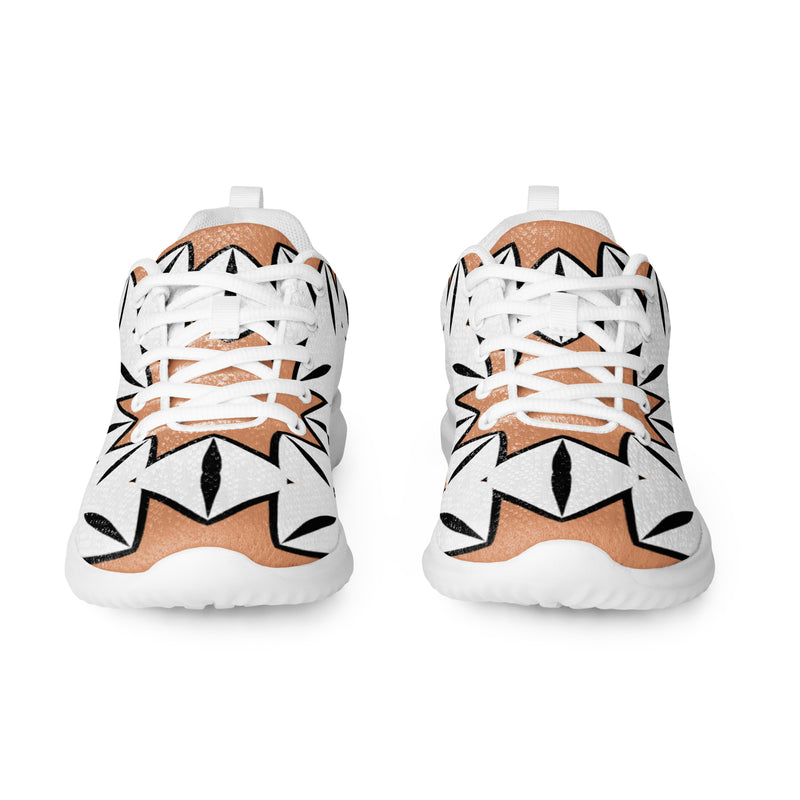White Starburst Athletic #240 - Front View | HA!LO Canvas Sneakers
