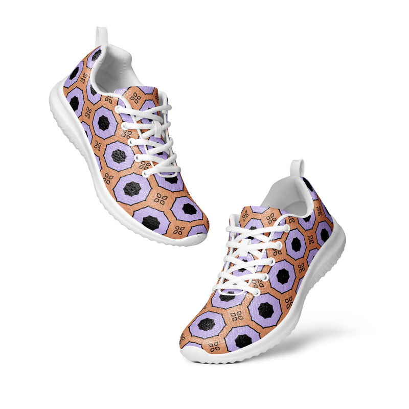 Purple Circle Athletic #241 - Top Down View | HA!LO Canvas Sneakers