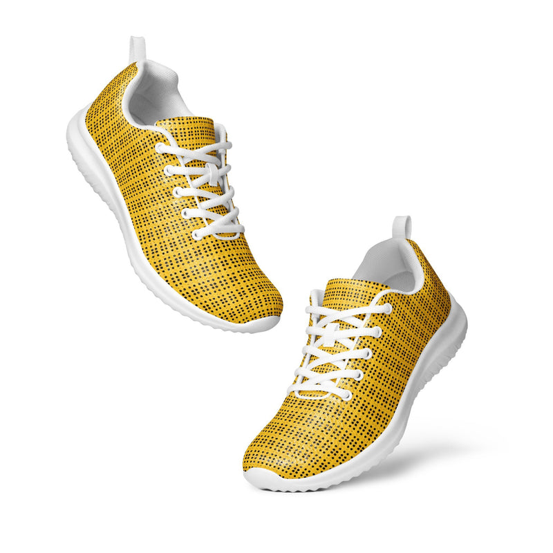 Gold Lattice Athletic #249 - Top Down View | HA!LO Canvas Sneakers