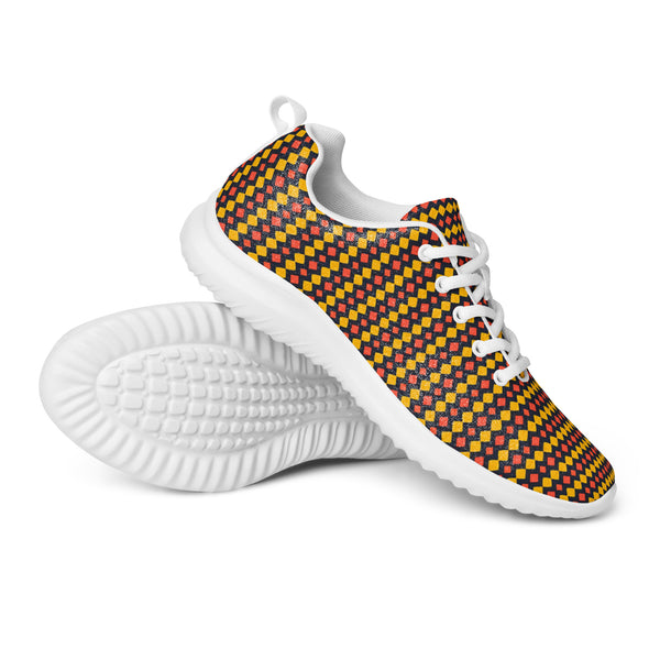 HA!LO Brown Grid — Men's Canvas Athletic Sneaker