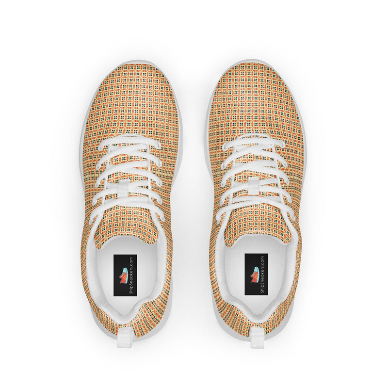 Tan Weave Athletic #257 - Back View | HA!LO Canvas Sneakers