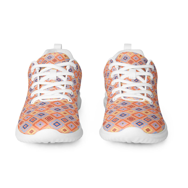 Peach Tile Athletic #259 - Front View | HA!LO Canvas Sneakers