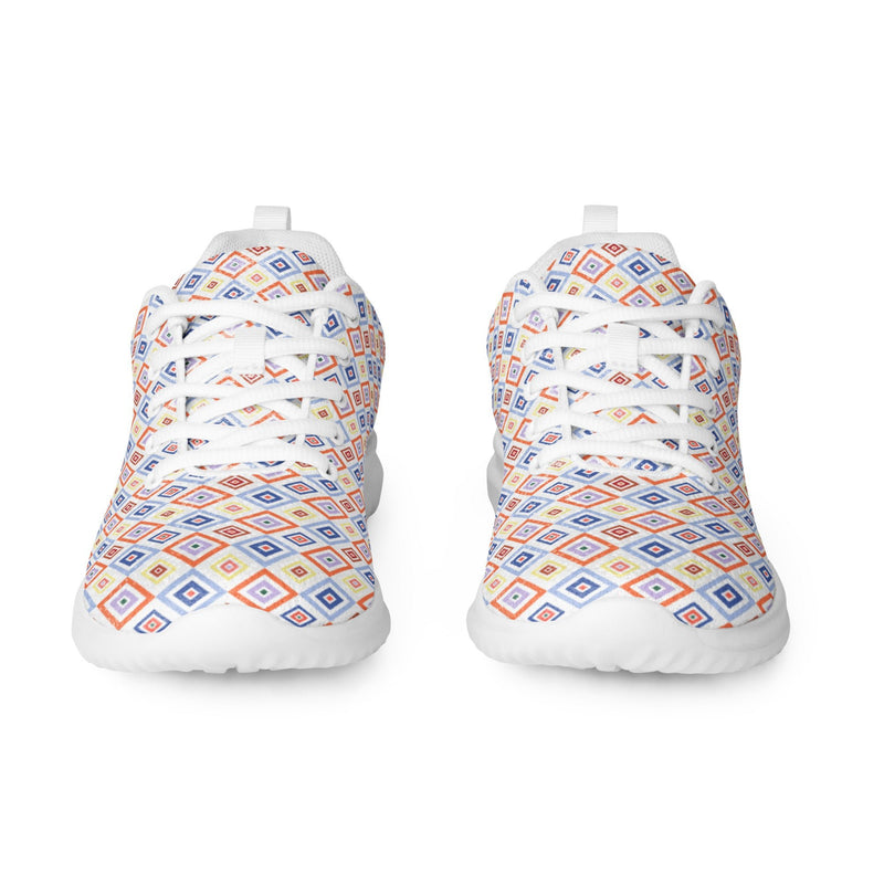 Pastel Tile Athletic #263 - Front View | HA!LO Canvas Sneakers