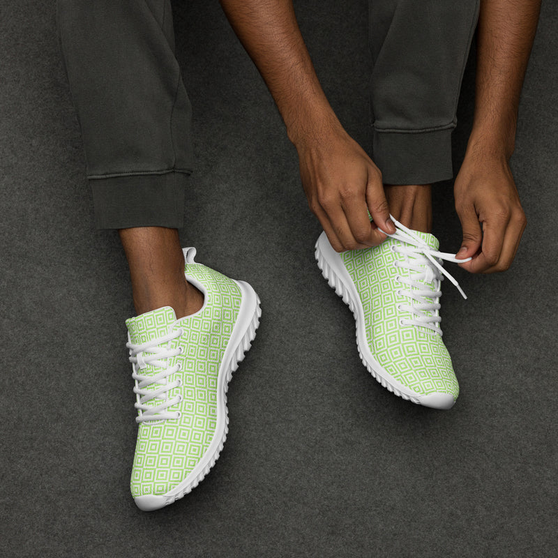 Lime Diamond Athletic #275 - Opposite Side | HA!LO Canvas Sneakers