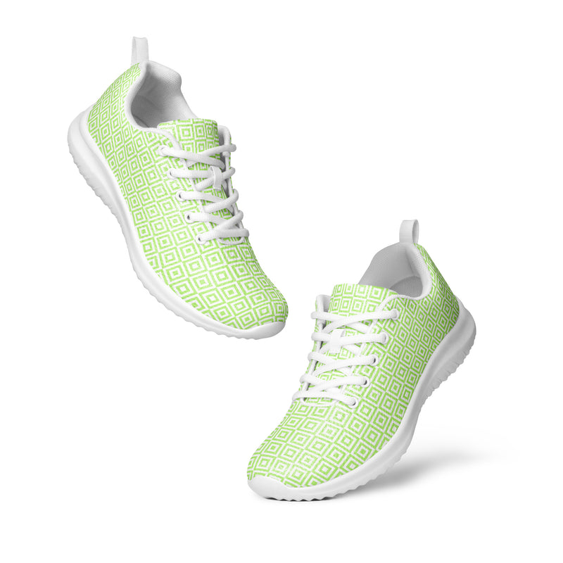 Lime Diamond Athletic #275 - Top Down View | HA!LO Canvas Sneakers