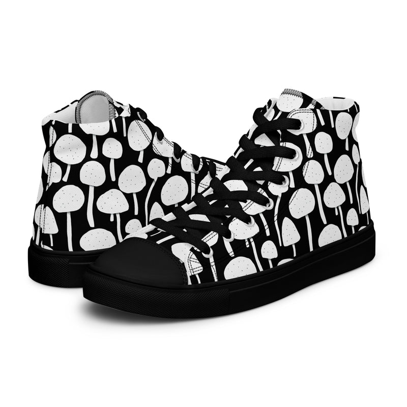 Black Tree High Top #141 - Canvas High Top Sneakers | HA!LO