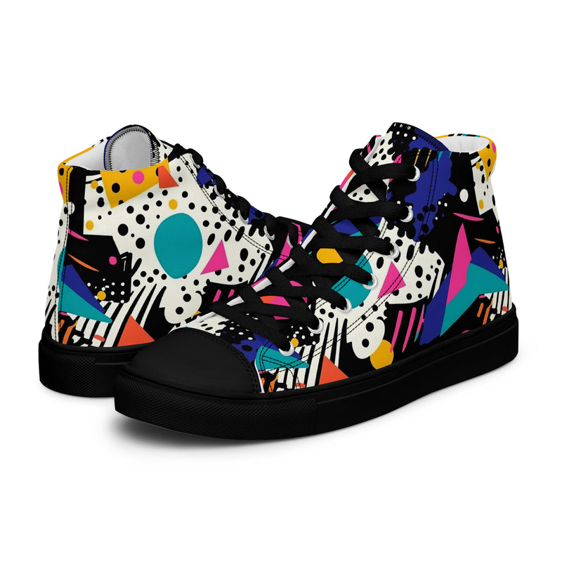 Neon Splash High Top #151 - Canvas High Top Sneakers | HA!LO