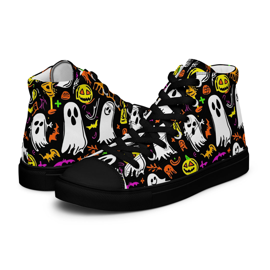 Men's Halloween Ghost Bash High Top Sneakers 324 - ShipSneakers.com