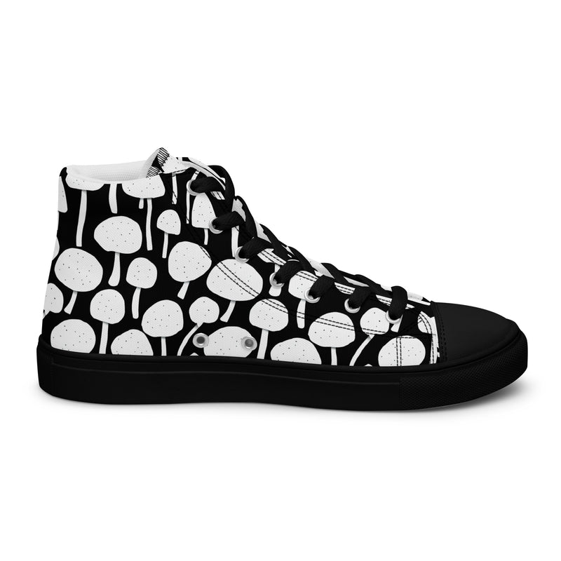 Black Tree High Top #141 - Sole Detail | HA!LO Canvas Sneakers