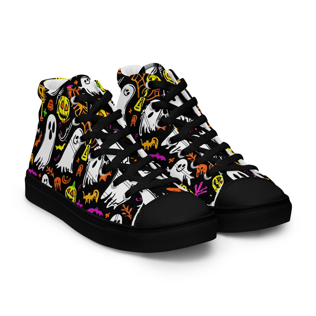 Men's Halloween Ghost Bash High Top Sneakers 324 - ShipSneakers.com