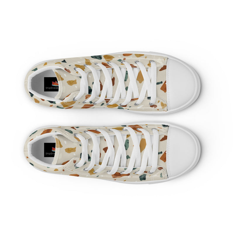 Terrazzo High Top #9 - Lifestyle Shot | HA!LO Canvas Sneakers