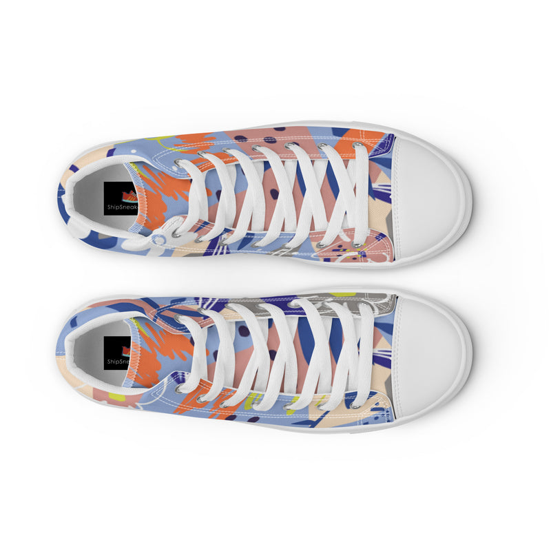 Color Pop High Top #11 - Lifestyle Shot | HA!LO Canvas Sneakers