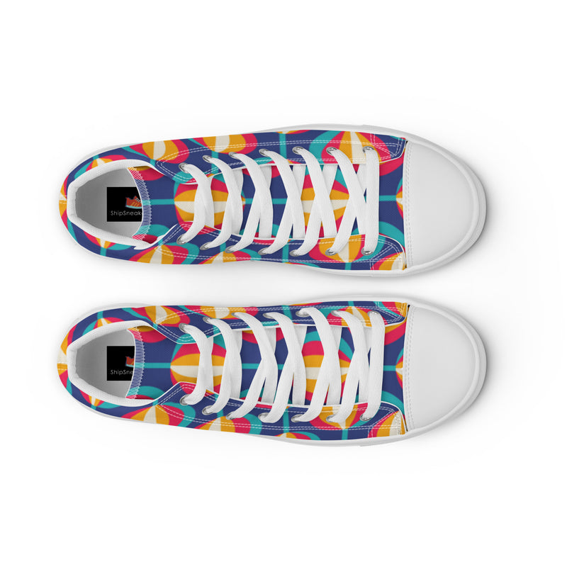 Retro Oval High Top #23 - Lifestyle Shot | HA!LO Canvas Sneakers