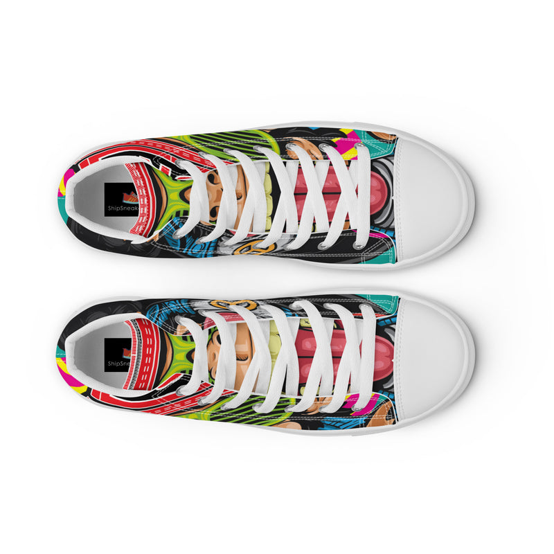 Party Bear High Top #63 - Lifestyle Shot | HA!LO Canvas Sneakers