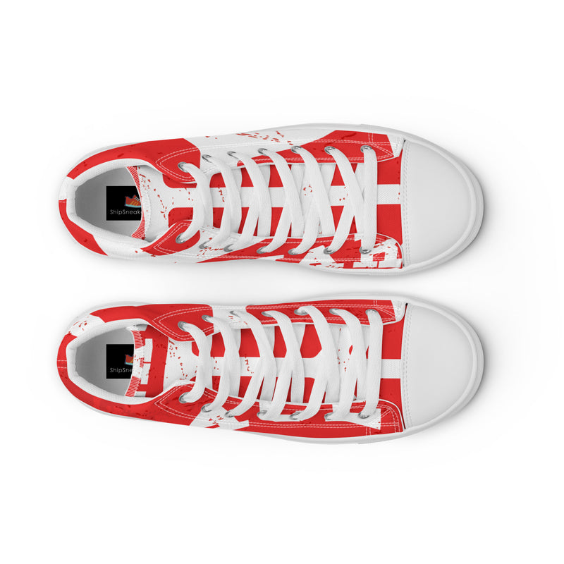 Peace High Top #71 - Lifestyle Shot | HA!LO Canvas Sneakers