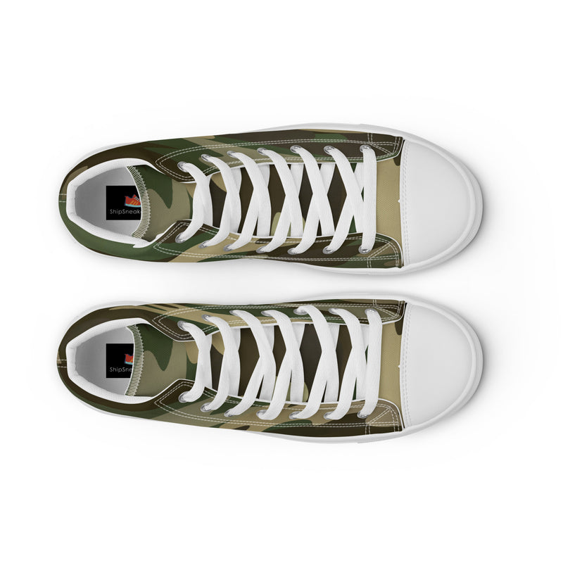 Classic Camo High Top #77 - Lifestyle Shot | HA!LO Canvas Sneakers