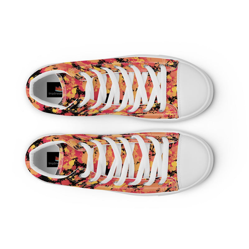 Autumn Leaf High Top #123 - Lifestyle Shot | HA!LO Canvas Sneakers