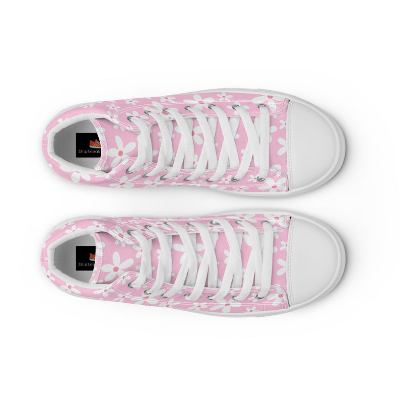 Cherry Blossom High Top #135 - Lifestyle Shot | HA!LO Canvas Sneakers