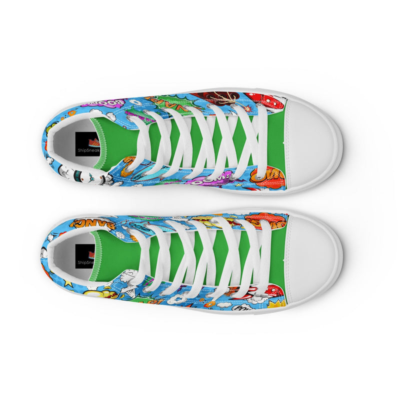 Comic OMG High Top #278 - Lifestyle Shot | HA!LO Canvas Sneakers