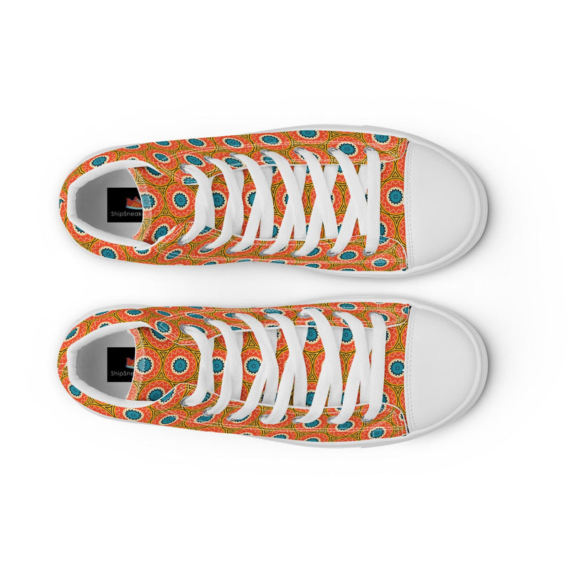 Retro Circle High Top #286 - Lifestyle Shot | HA!LO Canvas Sneakers