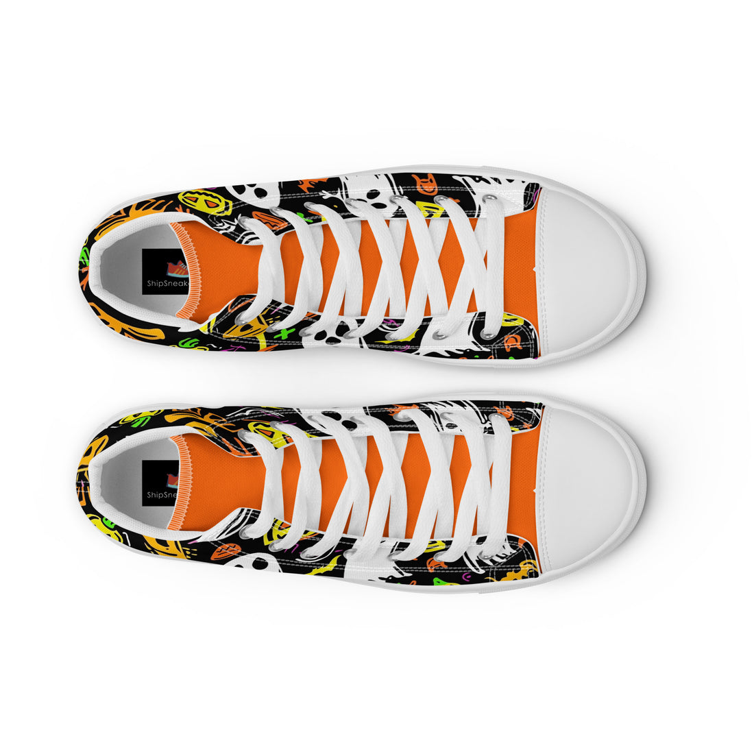 Men's Halloween Ghost Party High Tops 317 - ShipSneakers.com